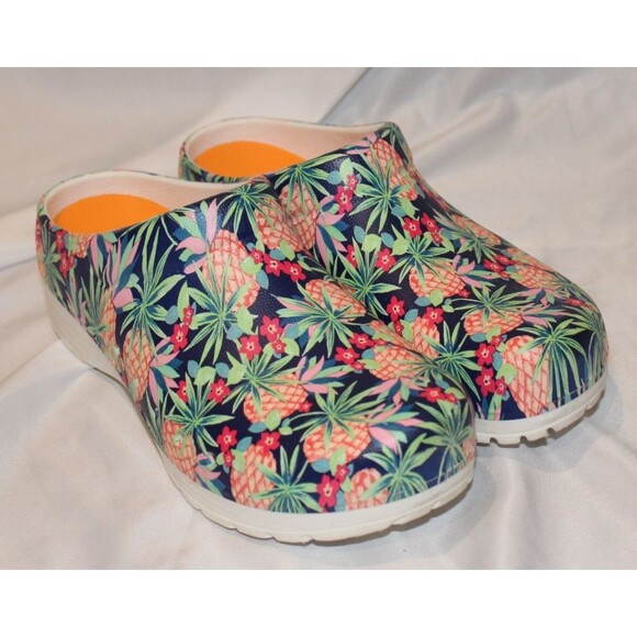 7534 Dansko Women's Kane Molded Pineapples EVA Clog Size 37 EU 6.5-7 US - Picture 2 of 7